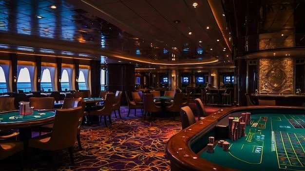 Layar laptop menampilkan kasino langsung dengan meja roulette dan dealer profesional dalam streaming